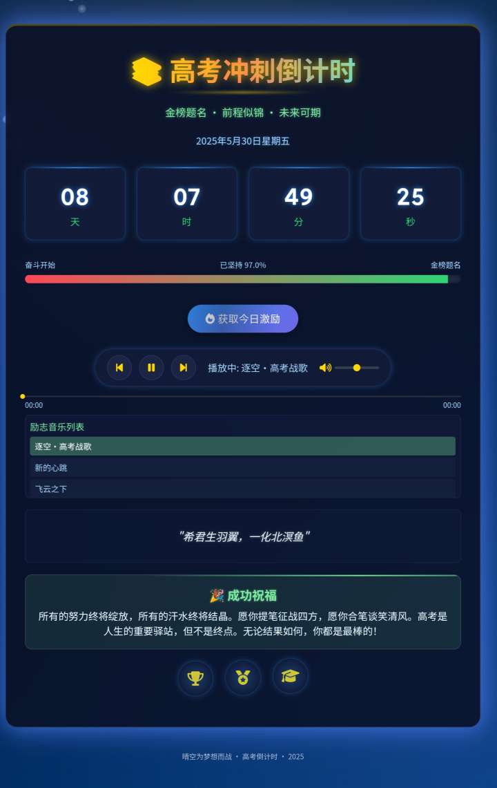 【源码分享】高考倒计时优化版-爱乐享资源网